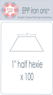 1" Half Hexies x 100