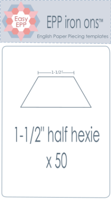 1-1/2" Half Hexies x 50