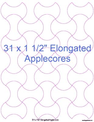 1-1/2” Elongated Applecores x 31 (DOWNLOAD)