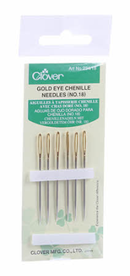 Clover Gold Eye Chenille Needles #18 - 20 - 22