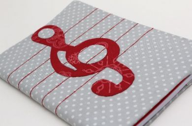 Applique Club - Music Journal Cover