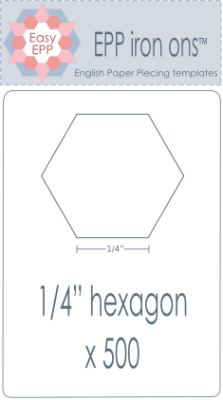 1/4" Hexies x 500 pack
