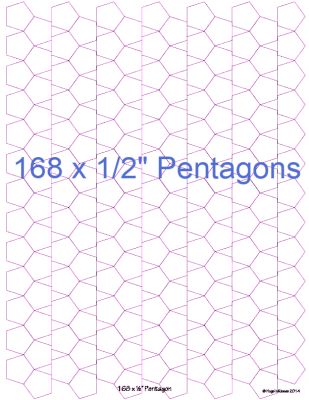 1/2” Pentagons x 168 (DOWNLOAD)