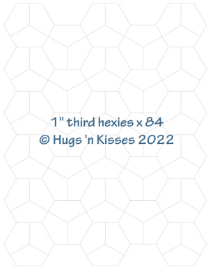 1" Third Hexies x 84 (DOWNLOAD)