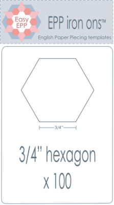 3/4" Hexies x 100