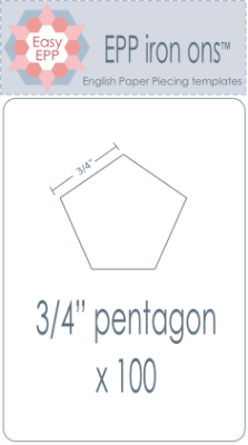 3/4" Pentagons x 100
