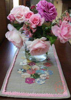 Modern Hexie Table Runner Tilda