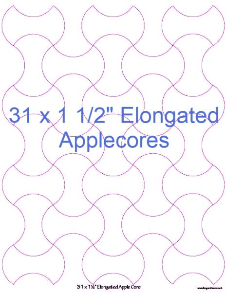 1-1/2” Elongated Applecores x 31 (DOWNLOAD)