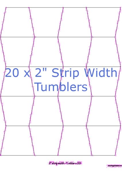 2” Strip Width Tumblers x 20 (DOWNLOAD)