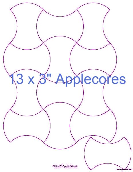 3” Applecores x 13 (DOWNLOAD)