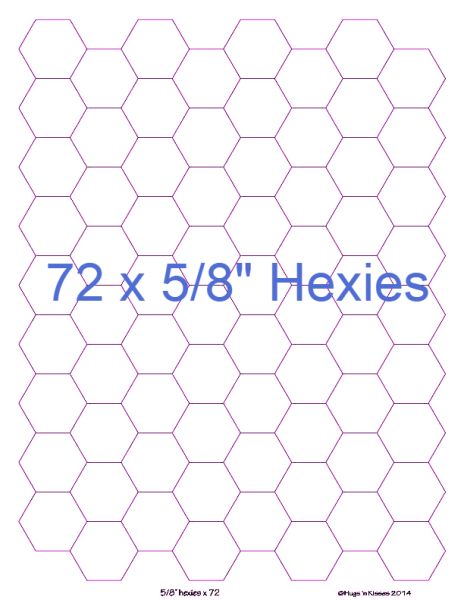 5/8” Hexagons x 72 (DOWNLOAD)