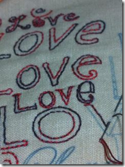 Love pattern - iron on transfer tutorial by Helen Stubbings of Hugs 'n Kisses